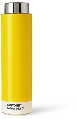 Copenhagen Design Pantone Drinking, Tritan (Plastic) Water Bottle, 500 ml, Yellow 012 C, one Size