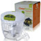 Hand Chopper Manual Food-Processor - Pull String to Slice Vegetables, Onions, Garlic, Meat, Nuts in Seconds - Curved Stainless Steel Removable Blades, Non-Slip Base, BPA-Free, Dishwasher-safe.