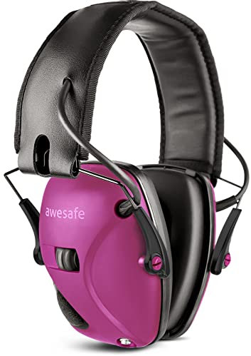 awesafe Casco Tiro Auriculares de caza Plegables Defensores del Oído con Tecnología de Cancelación de Ruido Protectores Auditivos Especialmente Diseñados para Cazadores y Tiradores