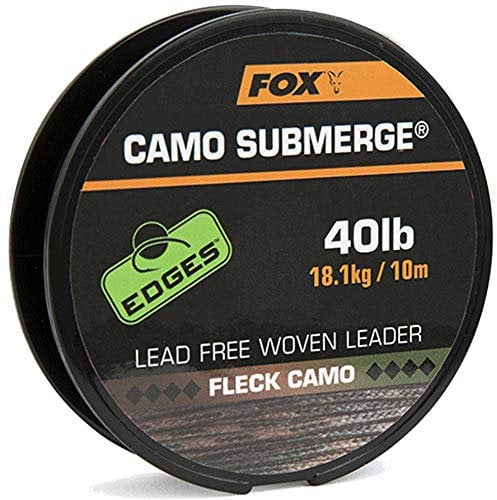 Fox Submerge Camo Lead Free Woven Leader - Vorfachschnur, Tragkraft:40lbs/18kg