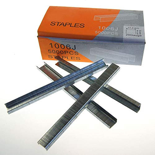 KATSU Tools 5000 PCS U-förmiger Stahl Heftklammer Tackerklammern Tacker Nägel Klammern 6 mm