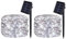 BOLWEO Solar Lichterkette Aussen, [2 Stück] 5M 50 LED Lichterkette Außen Wasserdicht Beleuchtung für Weihnachten,Halloween,Garten,Terrasse,Hof,Bäume,Party,Hochzeit,Innen/Außen Dekoration(Kaltweiß)