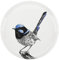 Maxwell & Williams Marini Ferlazzo Birds Plato Auxiliar Decorativo con Maluro Soberbio Australiano de Porcelana Fina, 20 cm – Blanco