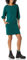 Amazon Essentials Abito Felpa in Pile con Scollo A Barchetta E Maniche A Blouson (Disponibile in Taglie Forti) Donna, Verde Scuro Puntinato, S