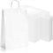 Robin Goods® 25x weiße Papiertüte mit Henkel, Geschenktüten aus Kraftpapier, Henkeltragetasche, Papiertaschen zum Verpacken und Verschenken von Mitgebseln (weiß - 32x23x10cm - 25 Stück)