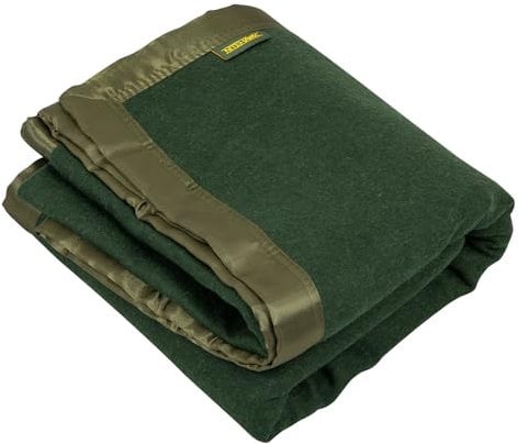 NITEHAWK Heavy Duty Military Style Wool Blanket, Ultra Warm Multifunctional Outdoor Camping Throw, 160cm x 210cm