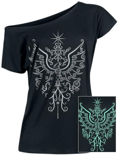 Harry Potter Phönix Frauen T-Shirt schwarz Fan-Merch, Filme