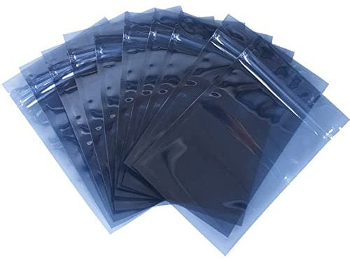 Antistatische Beutel – 100 Stück wiederverschließbare ESD-Beutel, 10 x 15 cm, für Festplatten und elektronische Geräte