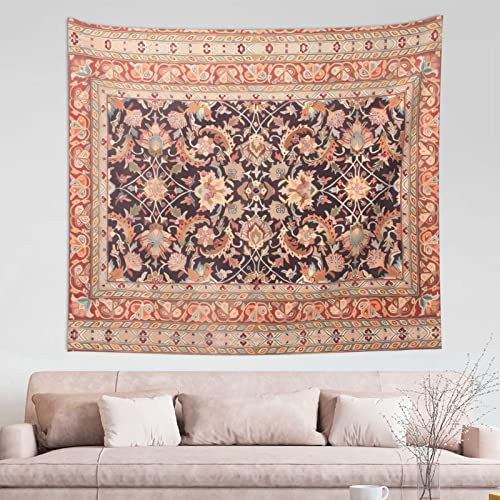 AMACAY Antike orientalische Kunst & Wandteppich, weich, langlebig und hautfreundlich, 152 x 130 cm Ideal für Schlafsaal, Bettüberzug, Sofabezug usw.