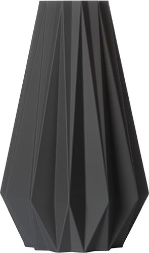 3D Vase Dekovase Agneta L 30cm Bodenvase Dunkelgrau Deko Vase Pampasgras Trockenblumen