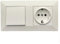 Jandei - Enchufe Schuko 2P+T 16A y Interruptor Conmutador, 230V, Decoración Elegante Pared Interior, Fácil de Instalar, Incluye Marco y Mecanismo, Policarbonato Color Blanco