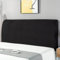 HAMON Copri testiera per letto, Fodera Elastica Protezione Antipolvere Copri Testata Letto, Testata Letto Lavabile per la Decorazione della testiera Copri Testiera Letto Matrimoniale (Nero, 150cm)