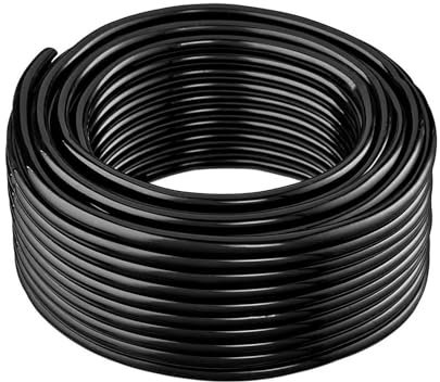 Tesmotor Micro Drip Irrigation Tube, I.D 4mm/O.D 6mm Garde Watering Tube Line for DIY Automatic Irrigation System, Flexible Durable & UV-Proof Irrigation Pipe (30M)
