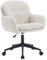 Wahson Modern Bürostuhl ergonomisch Drehstuhl mit Armlehnen, höhenverstellbarer Schreibtischstuhl mit Rollen für Arbeitszimmer/Schlafzimmer, Chenille, Beige