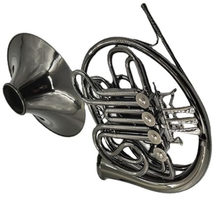 waldhorn instrument Doppelt Gespaltenes Waldhorn In B- Bis F-Tonart Waldhorn Oberfläche Schwarz Vernickelt