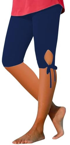 Angxiwan Damen Jeans Sale Damen Legging Gym Sporthose Mittlere Musselin Sweatpants Stretch mit Quaste Tarnung Kurze Hose Leinen Legging Winter Fleecehose