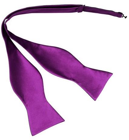 MAIANY Verstellbare Fliege zum Selbstbinden, Herren Selbstbinder Satin Fliege, formelle Hals-Fliege für Partys, Mens Solid Bowtie Woven Self Tie Bow Ties Tuxedo (lila)