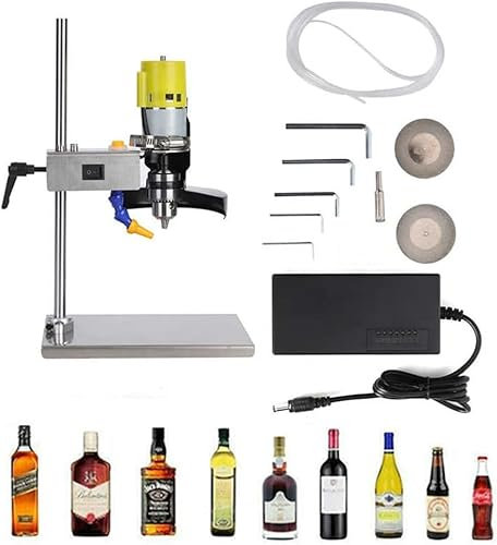 KJHYYPP Electric Bottle Cutting Machine, 6000RPM Bottle Neck Cutter for Glass Bottles, DIY Crafts Recycler for Whiskey and Wine Bottles