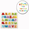 Cisixin Holzpuzzle ABC Buchstaben Holzspielzeug, Bestes Holzspielzeug für Spielerisches Lernen des Alphabet Motorikspielzeug ab 2 Jahre Legespiel Geschenk für Kinder
