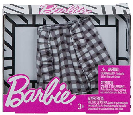 Barbie Mattel Fashion Bottom - FXH87 - Jupe Vichy à Carreaux - Neuf