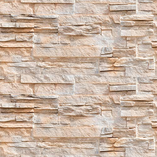 murando - Papier peint adhésif 10 m - papier peint 3D - Sticker mural - placage décoratif - revêtement mural - feuille décorative - adhésif mural -Pierre f-B-0216-an-a