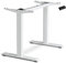 ESMART ETX-121W Weiß - Ergonomisches Steh-Sitz-Schreibtisch-Gestell Stufenlos elektrisch höhenverstellbar 71-121 cm 3X Memory Aktivitätserinnerung Soft-Start/Stopp