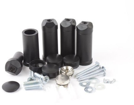 Radiator Accessories,Towel Rail Radiators Universal Brackets Chrome,White,Black, Radiator Valves (Black Full Brackets Only)