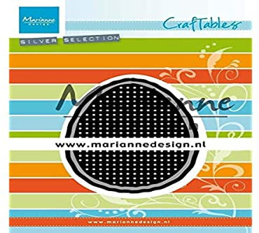 Marianne Design Craftables Stich Osterei, Metall, silber oder weiß, klein