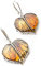 MyBernstein Bernstein Herz Blatt Bernstein Ohrhänger (Bernsteinschmuck 50135)