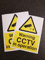 2 Stück Aufkleber CCTV in Operation, 150 mm x 200 mm, A5, selbstklebendes Vinyl
