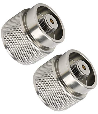 SUNGOOYUE Camping Stove Adapter, 2Pcs Cassette Gas Tank Converter Connector -Cylinder Adapter for Outdoor Camping Picnic
