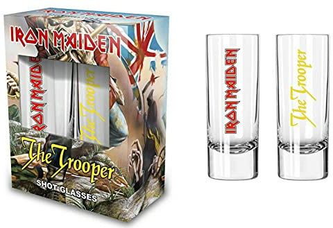 Razamataz IRON MAIDEN - Juego de 2 vasos de chupete, 6 cl