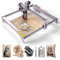 Máquina de grabado láser A5 Pro, 40 W, cortador de madera CNC con foco comprimido, corte de alta precisión para madera y metal, 455 ± 5 nm, rango de trabajo 410 mm x 400 mm