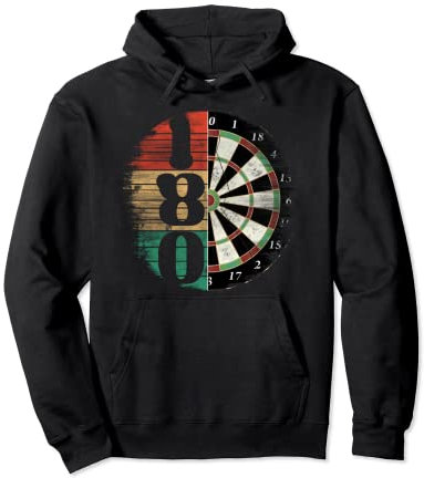 Retro Dartscheibe Dartboard 180 für Dartspieler Dart Herren Pullover Hoodie