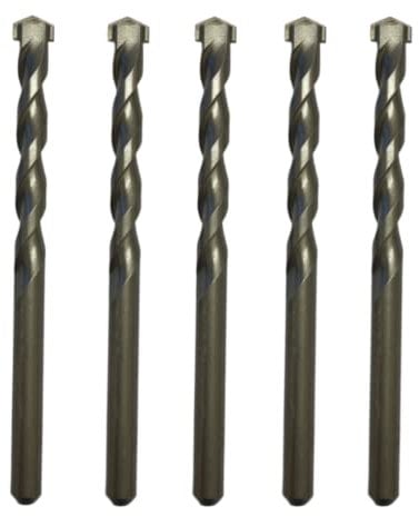 5.5mm x 150mm TCT Tipped Masonry Drill Bits (Pack Of 5) For Concrete Brick Porcelain Ceramic Tile Plastic Wood