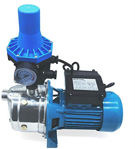 Bomba centrífuga IP44 con interruptor de presión, 5 bares, bomba de jardín, bomba de agua automática, bomba de jardín, 220 V
