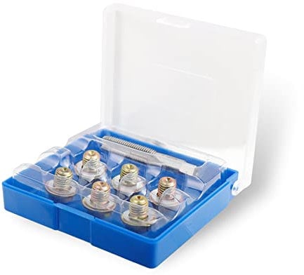 CCLIFE 13tlg Ölablassschraube Reparatur Satz M11 x 1,5 mm Gewinde Reparatu Reparatursatz für Ölablassschraube