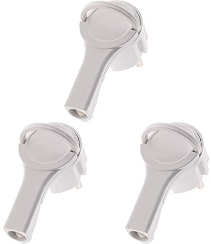 Zenitech Fiche mâle 2P+T 16A extra plate Blanc, Paquet de 3