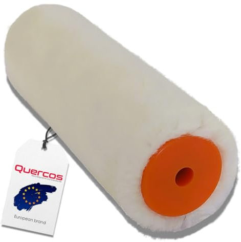 Quercos. Ersatzwalze für Midi Velour Import 16cm - Rollenhülle aus Samt, Plüschwolle, 5 mm, Midi-Rollen, Hasenbein, für alle Arten von Farben und Lacken. (D)