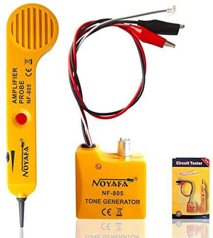 NOYAFA Wire Tracer Circuit Tester, Tone Generator NF-805 Line Finder Kabel Tester für Netzwerk Kabel Collation, Tone Tracing Probe Kit.