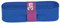 Schrägband 3m x 20mm Baumwolle gefalzt 60 Farben Einfassband Saumband, Farbe:232 blau