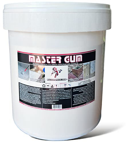 Guaina Liquida Impermeabilizzante Colorata Pedonabile Membrana per Terrazzi e Coperture Ottima Resa (5 Kg Rosso)