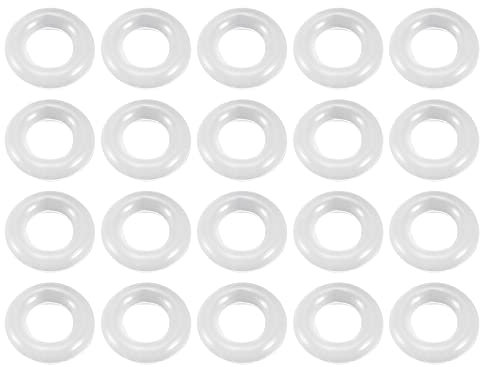 QUARKZMAN 6 x 3 x 1,5 mm Silicone Joints Toriques x 20 pièces Joint Anneaux Joint pour Joint Plomberie et Robinet Tuyau, [Blanc]