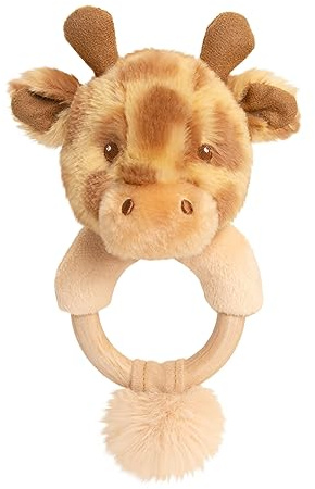Keel Toys Keeleco Huggy Giraffe Ringrassel, 14 cm