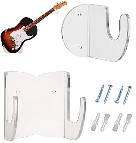 Gitarrenhalter für Die Wand Schräg, Gitarren Wandhalterung Akustik Elektrik Klassische Gitarren Ständer Wandhalter Gitarrenständer, für Gitarren, Bass, Mandoline, Banjo, Violine, Ukulele