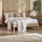 happybeds Wooden Bed, Padstow Oak or Black Rattan Wooden Bed in 2 Colours (Oak, 5FT - Frame Only)