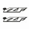 Sticker YZF Aufkleber Set passend für Yamaha Classic Bike Decal Motorrad Beschriftung, Bike Style Schriftzug viele Farben