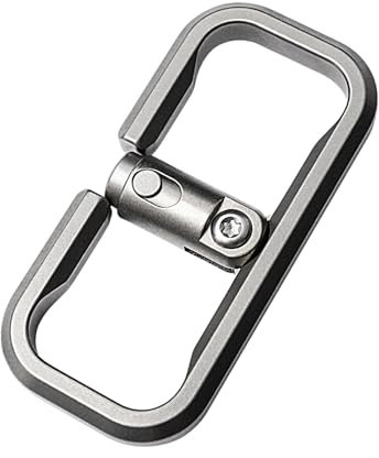 Titan Schlüsselanhänger,Titan Karabinerhaken,Schlüsselanhänger Schnellverschluss,Titan Schlüsselhaken für Autoschlüssel,EDC Schlüsselanhänger Organizer für den Alltag und Outdoor Aktivitäten