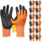 Gebol Eco Flex Orange | Arbeitshandschuhe mit atmungsaktiver Nitril-Blast-Beschichtung | Handschuhe für Montagearbeiten | Für Herren | Größe XXL (Gr 11) | Orange | 12 Paar Multipack