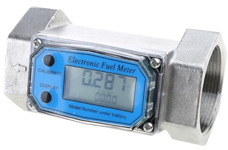 Compteur de liquide pour eau 2,5 cm/5,1 cm/6,3 cm/7,6 cm Fonctionne avec piles (non fournies)